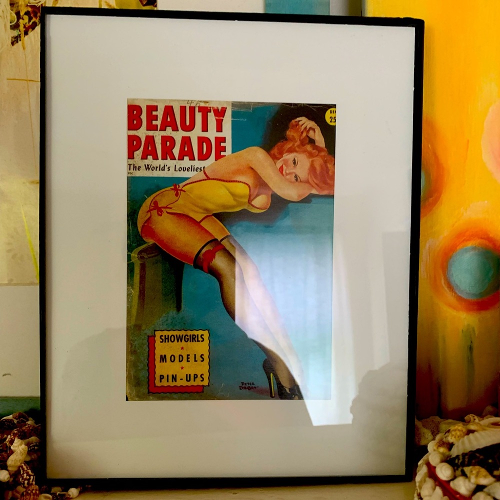 Resting pinup Peter Driben Art Print for Beauty Parade